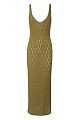 Rochie lungă din tricot cu decupaje