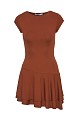 Mini asymmetric dress with ruffles