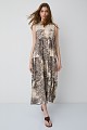Rochie lungă cu animal print