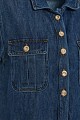 Rochie scurtă din denim cu pliuri