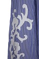 Striped embroidered trousers