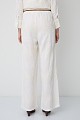 High-waisted trousers with embroidered detailing