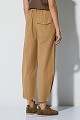 High-waisted poplin trousers