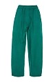 High-waisted poplin trousers
