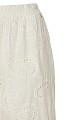 High-waisted broderie trousers