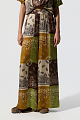 Printed satin pants