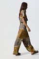 Printed satin pants