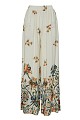 Printed high-waisted trousers