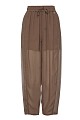 High-waisted balloon trousers