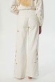 Blugi Erika wide leg, detaliu cu broderie