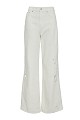 Blugi Erika wide leg, detaliu cu broderie
