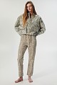 Mandy straight leg animal print jeans