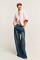 Blugi Lexa wide leg cu pietricele