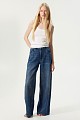 Blugi Lexa wide leg cu pietricele