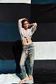Mandy straight jeans with scarf