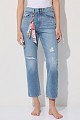 Mandy straight jeans with scarf