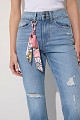 Mandy straight jeans with scarf