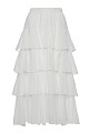 Midi skirt with ruffles