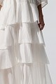 Midi skirt with ruffles