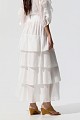 Midi skirt with ruffles