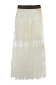 Maxi skirt with lace