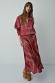 Falda maxi estampada