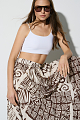 Falda midi estampada