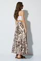 Falda midi estampada