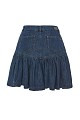 Fustă scurtă din denim cu pliuri