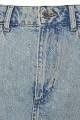 Fustă scurtă din denim cu pietricele