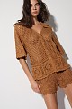 Cardigan tejido con detalles bordados