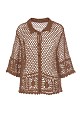 Cardigan tejido con detalles bordados