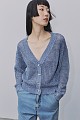 Knitted sequined V cardigan