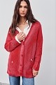 Knitted cardigan with rips