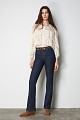 Lace shirt with ruffles
