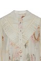 Floral shirt with cutwork details