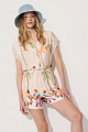 Short-sleeve shirt with prints