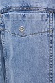 Denim overshirt with cut outs