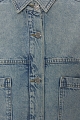 Cămașă oversized din denim cu pietricele