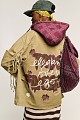 Jacket with print and studs