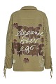 Jacket with print and studs
