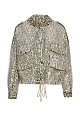Chaqueta estampado animal lentejuelas