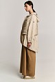 Puffer jacket with fabric combination