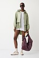 Puffer jacket με συνδυασμό υφασμάτων