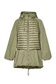 Puffer jacket με συνδυασμό υφασμάτων