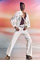 Cutwork jacket with embroidery