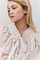Cutwork jacket with embroidery