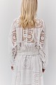 Cutwork jacket with embroidery