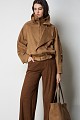 Suede leather bomber jacket
