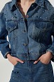Denim τζάκετ με στρας